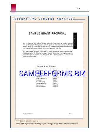 Sample Grant Proposal 1 pdf free